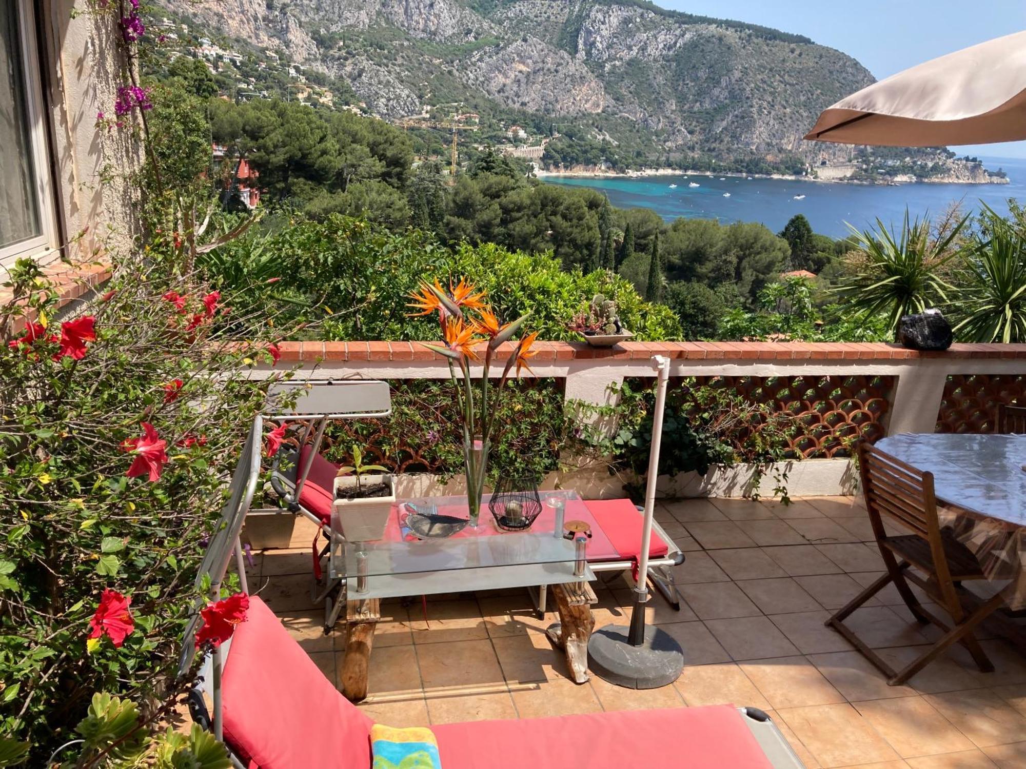 Appartement Independant Dans Villa Eze Bord De Mer Exterior foto